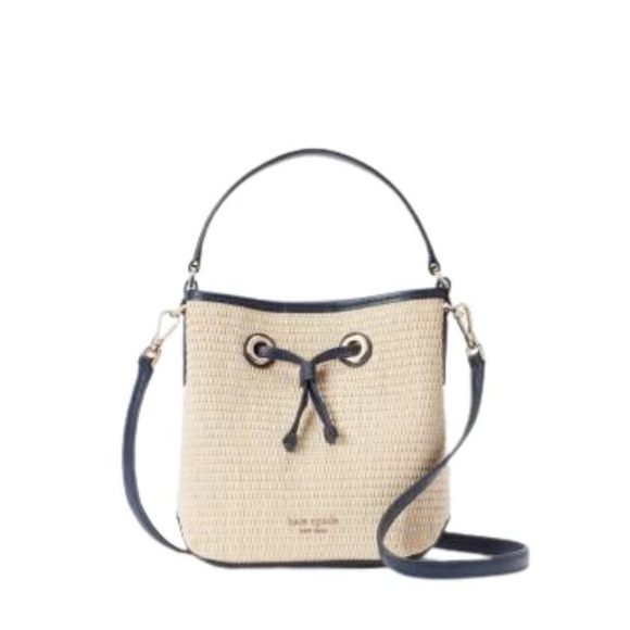 kate spade Handbags - Kate spade Eva  Straw Small Bucket bag.